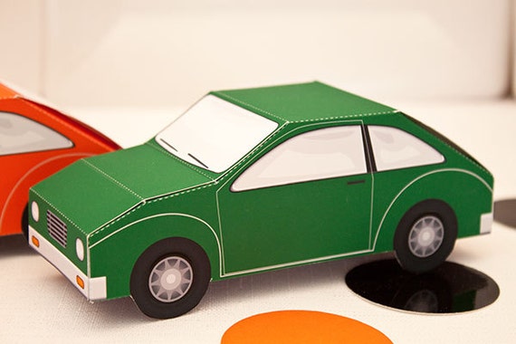 Car Favor Box : Print at Home Full-Color Template | Transportation Favor | Automobile Gift Box| Vehicle | DIY Printable | Digital File Il_570xn
