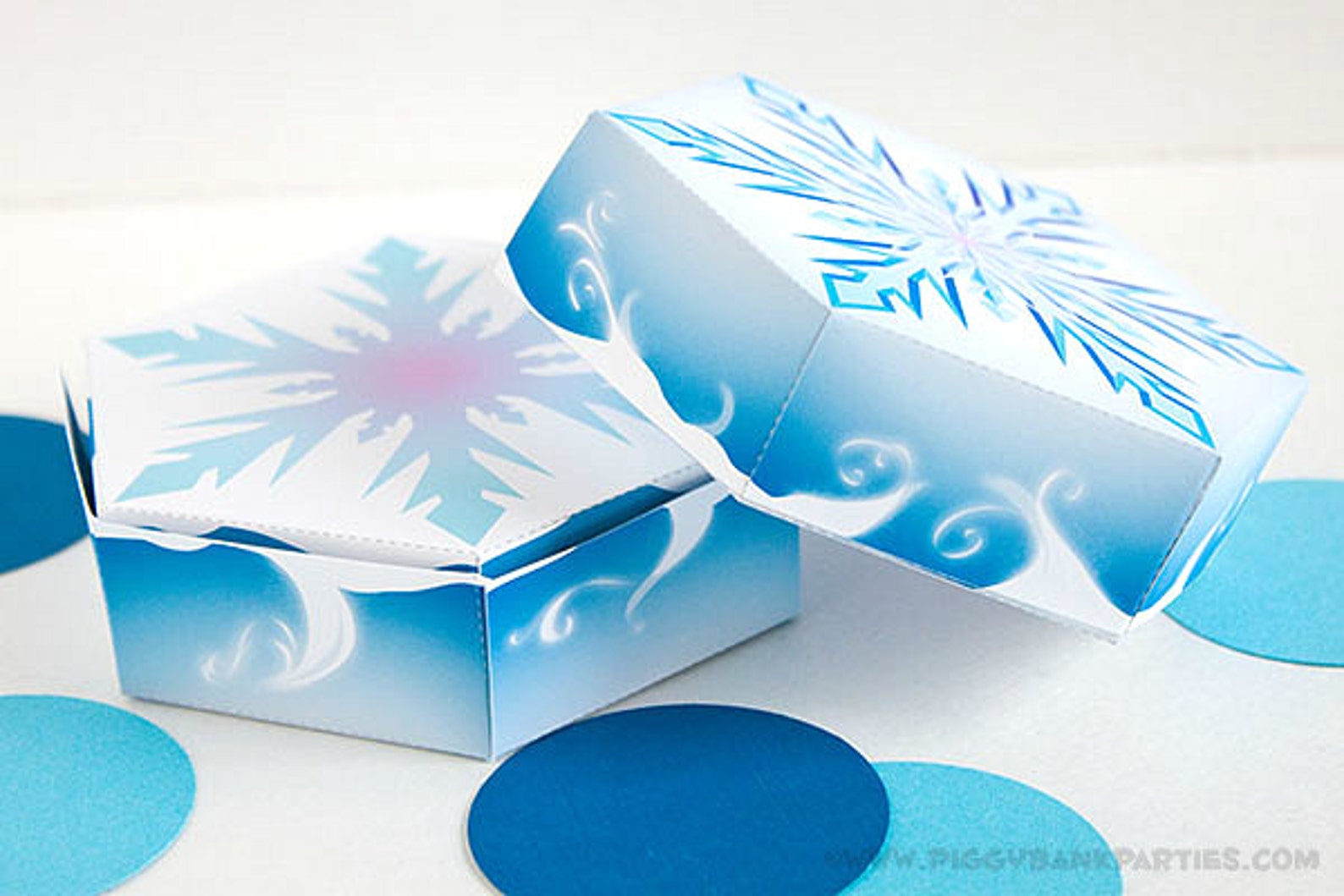 Snowflake Favor Box : DIY Printable Frozen Crystal Gift Box - Etsy
