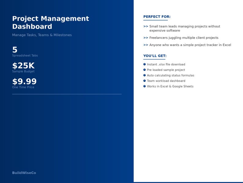 Tableau de bord de gestion de projet | Modèle de suivi des tâches ...