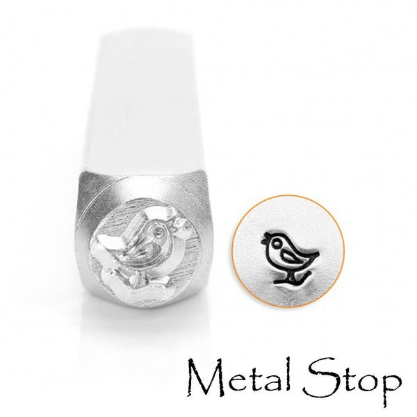 The Best Song Bird Metal Design Stamp 6mm for use with soft metals use this jewelry making tool to create jewelry and patterns