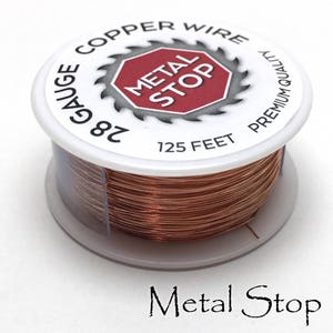 Koperdraad 28 gauge spoel dode zachte premium juwelierskwaliteit puur koperdraad 125 voet zachte koperdraad