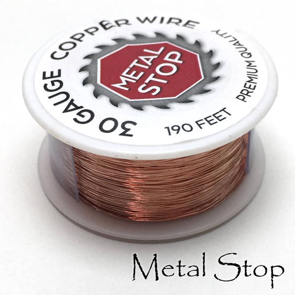 Copper Wire 30 gauge Spool of Dead Soft Premium Jewelers grade pure copper wire 190 foot length soft copper wire