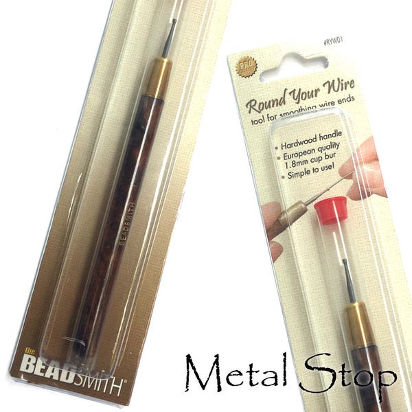 Round Your Wire Tool- Beadsmith Tool, 1.8mm Cup Bur for use with wire as thick as 14 gauge