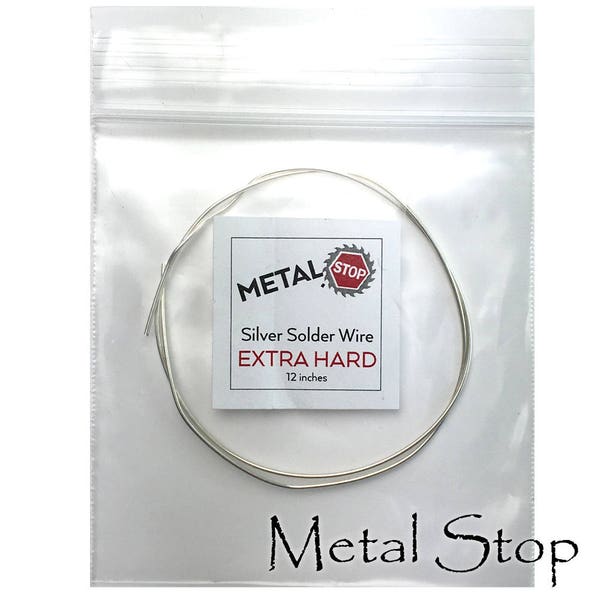 SOLDER WIRE Extra Hard (IT) or Intense Heat - Silver Wire Solder - Cadmium Free