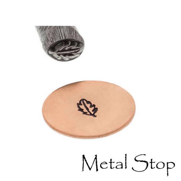 Sello de diseño de metal FEATHER LEAF DESIGN