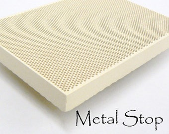 Large Honeycomb Soldering Board Non-Asbestos Ceramic Large Size 7-3/4" x 5 1/2" x 1/2" thick.
