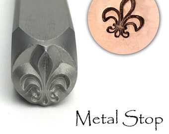 Metal Stampings Small Fleur De Lis Stamped Arts Crafts STEEL .020" Thickness M14 