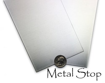 18 gauge Aluminum Metal Sheet 6" x 4" - Make stampings, cut shapes, practice - Buy 1 get 1 FREE