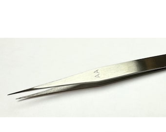 6" Precision Tip Tweezer type AA Antimagnetic stainless steel medium size