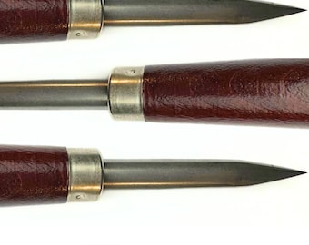 2.5 Inch Steel BURNISHER straight nose- Use for smoothing and shining bezel wire when setting Cabochons and stones. Nice tool for PMC