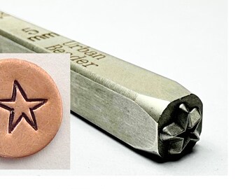 Whimsicle Star 5mm Metal Design Stamp – Hardened Steel Jewelry Tool
