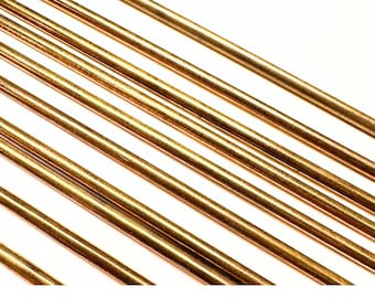 Bronze Rod 1/8" round stock approximately 12 inches long 10 pieces vintage