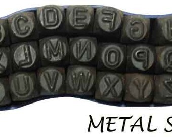 1/4" UPPER CASE ALPHABET Stamp Set Arial font