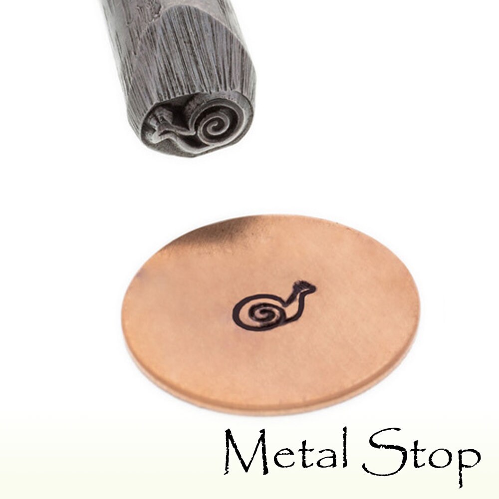 Snail Jewelry Making Tool steel stamp for use with soft metals - Metal Design Stamp