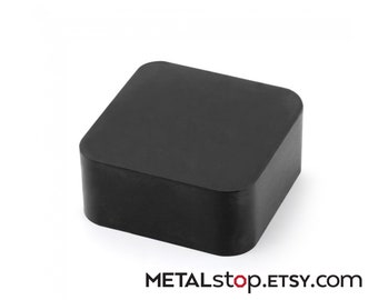 Miniature SMALL Rubber Stamping Block 2" x 2" x 1" for deadening sound - use under your small steel bench block