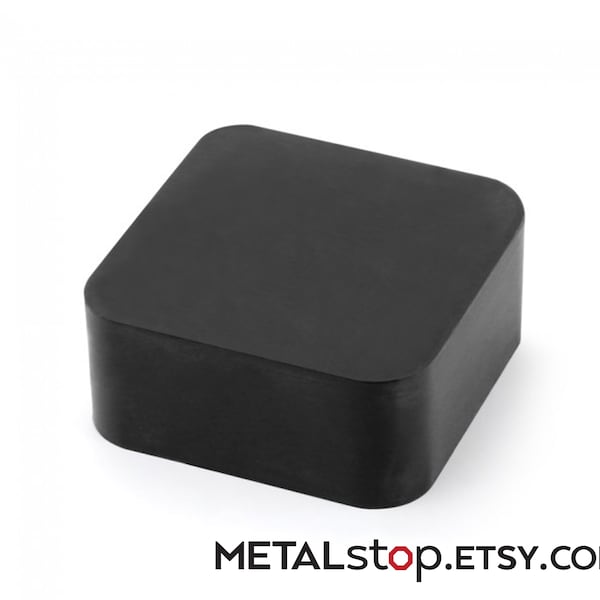 Miniature SMALL Rubber Stamping Block 2" x 2" x 1" for deadening sound - use under your small steel bench block