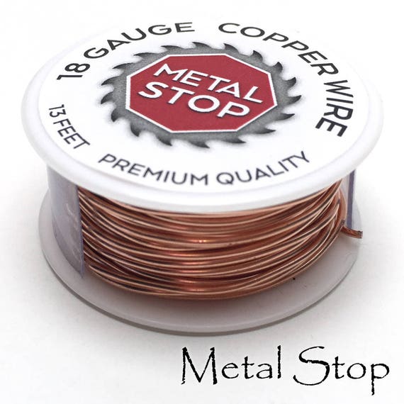 Copper Wire 18 Gauge Spool of Dead Soft Premium Jewelers Grade Pure Copper  Wire 13 Foot Length Soft Copper Wire 