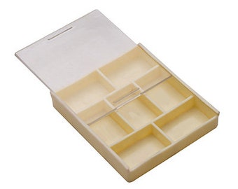 Handy Plastic Storage Box - 7 Compartments for Small Pieces and Parts