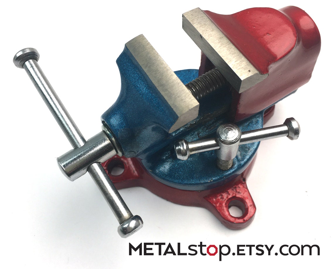 1.25 Inch Small Mounted Jewelers Bench Vise Hardened Steel Jaw Etsy