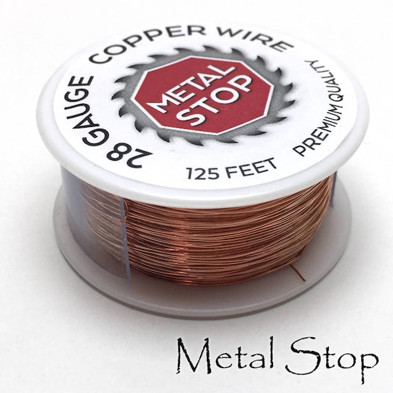 Copper Wire 28 gauge Spool of Dead Soft Premium Jewelers grade pure copper  wire 125 foot length soft copper wire