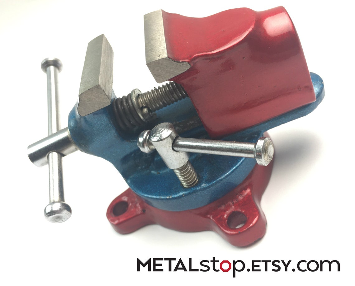 1.25 Inch Small Mounted Jewelers Bench Vise Hardened Steel Jaw Etsy