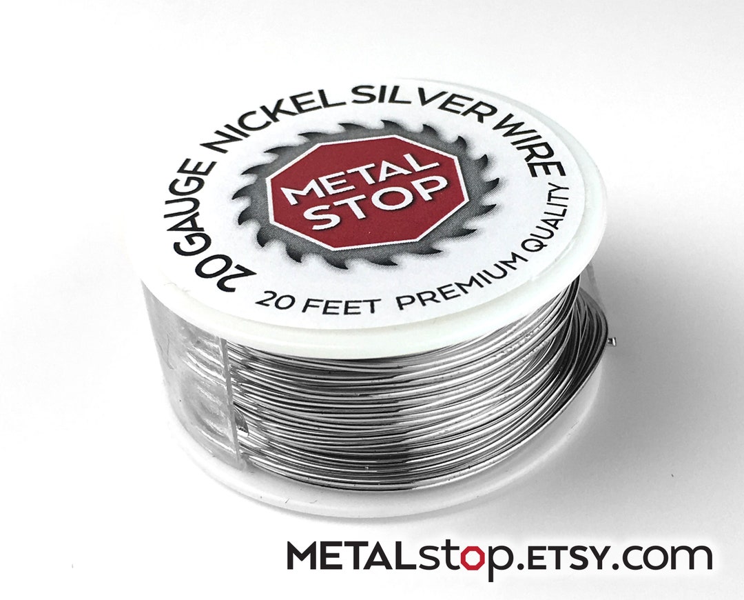 20 Gauge Nickel Silver Wire Spool of Alloy 752 Premium German Silver or