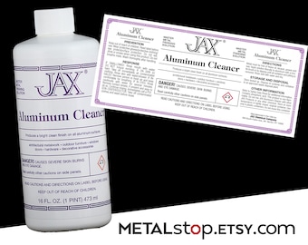 Jax Aluminum Cleaner Master Metal Cleaning Solution - 16 ounce bottle