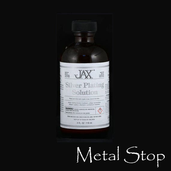 Jax Silver Plating Solution 4oz Bottle. Magical Silver Plating and No Heat  Required. 