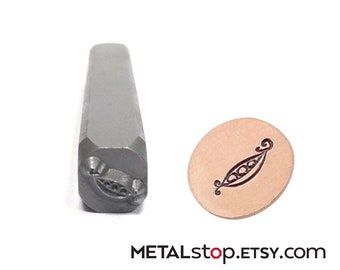 Peas in a Pod! - Metal Design Stamp 5mm Jewelry Making Tool for soft metal impressions. Special Request Limited Run. It is DISCONTINUED.