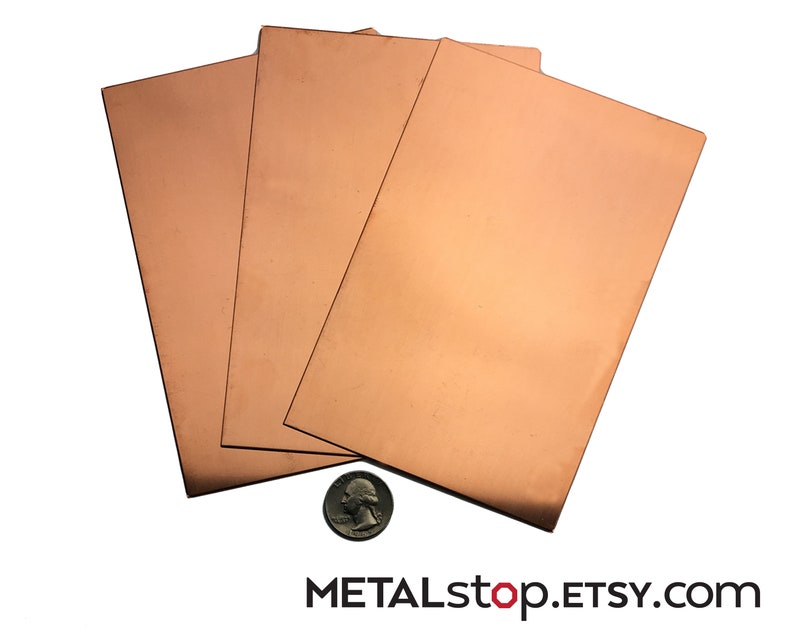 Copper Sheet Metal 14 gauge, 16 gauge, 18 gauge, 20 gauge, 22 gauge, 24 gauge or 26 gauge thickness image 4