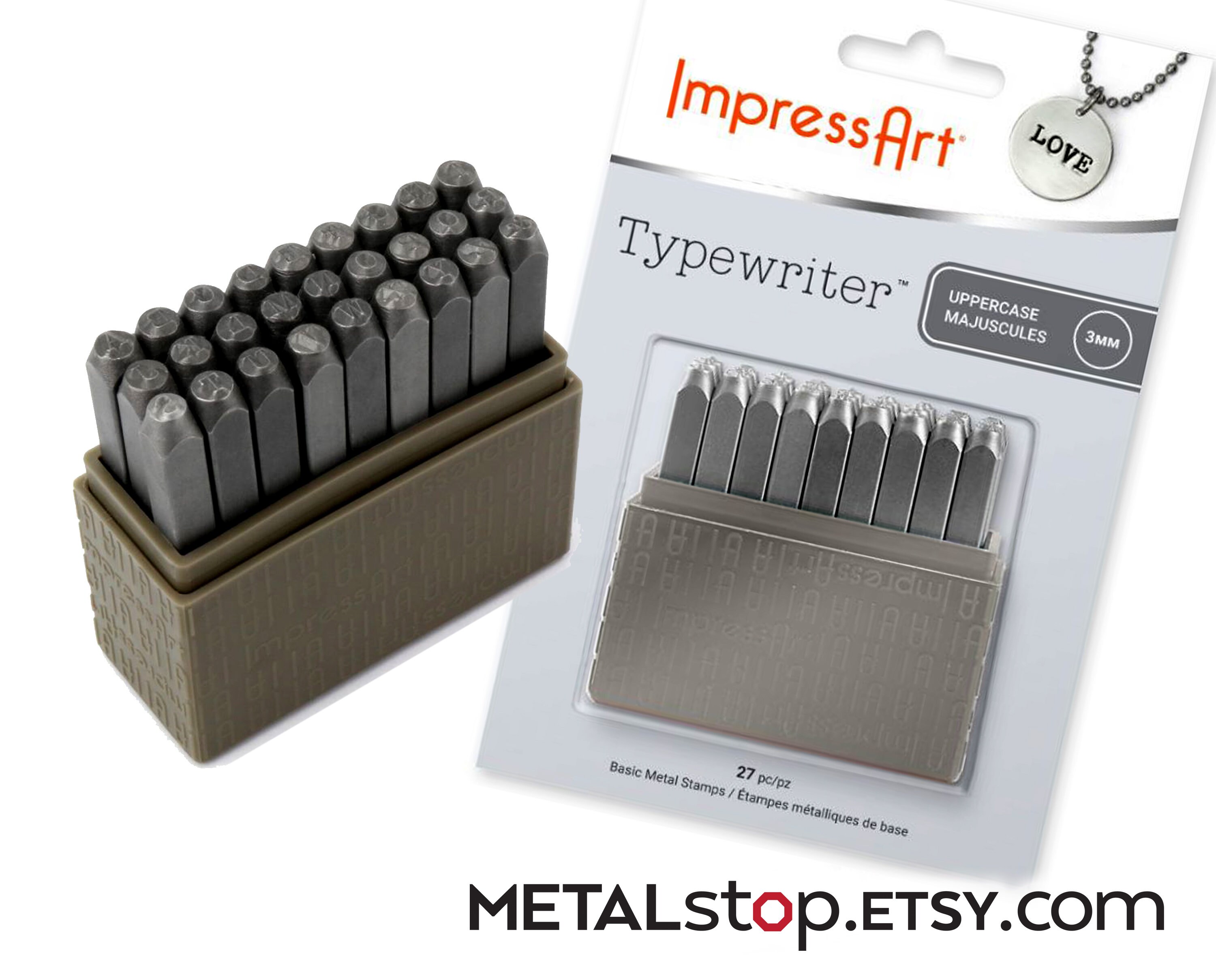 ImpressArt Melody Typeface Numbers 0-9 Metal Stamps Set, 3mm