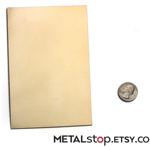 Rich Low Brass Sheet Metal 14 gauge, 16 gauge, 18 gauge, 20 gauge, 22 gauge, 24 gauge or 26 gauge thickness