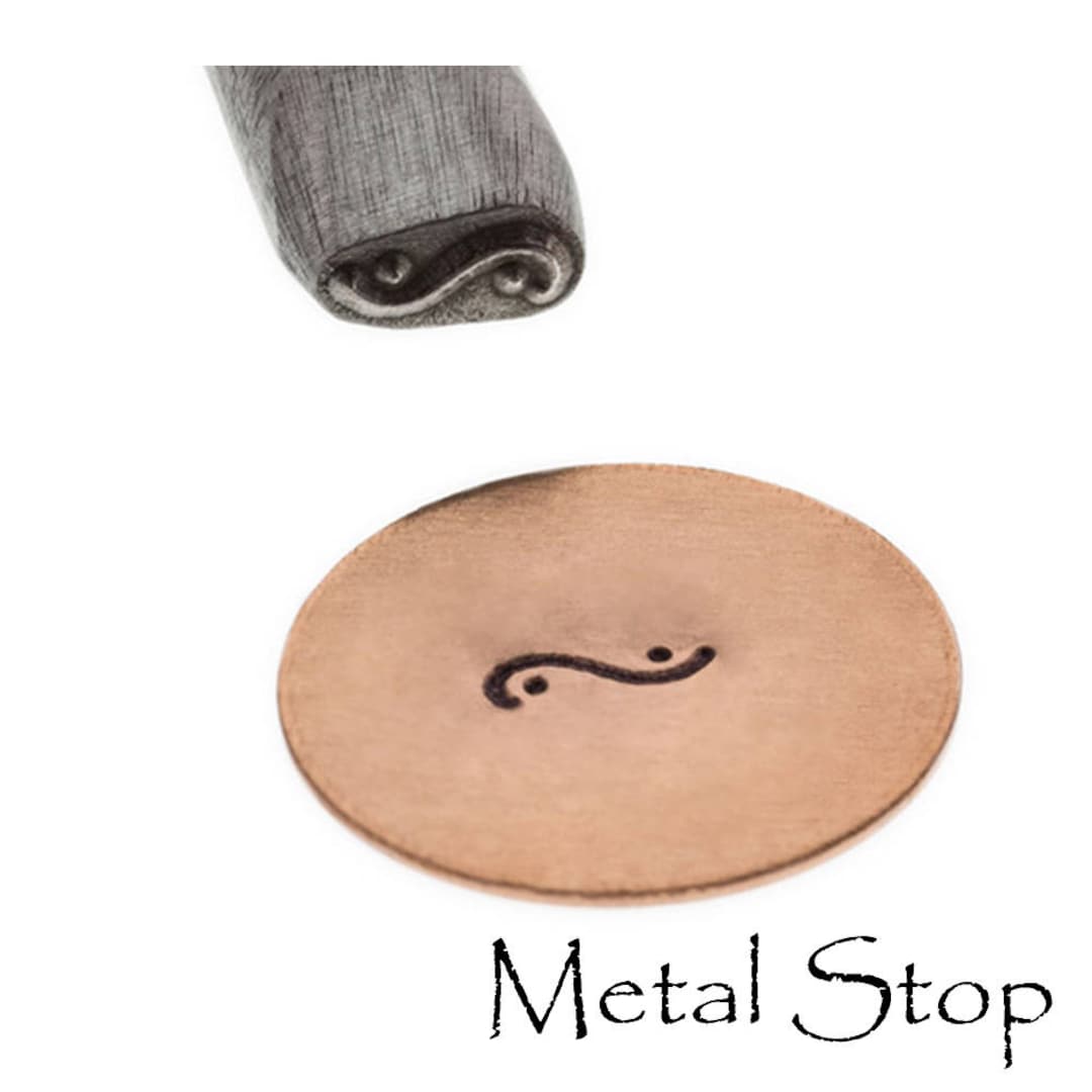 SWIRL BORDER With Dots Flourish Metal Jewelry Design Stamp for - Etsy