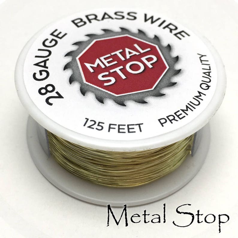 Brass Wire 28 Gauge Spool of Dead Soft Premium Jewelers Grade Etsy