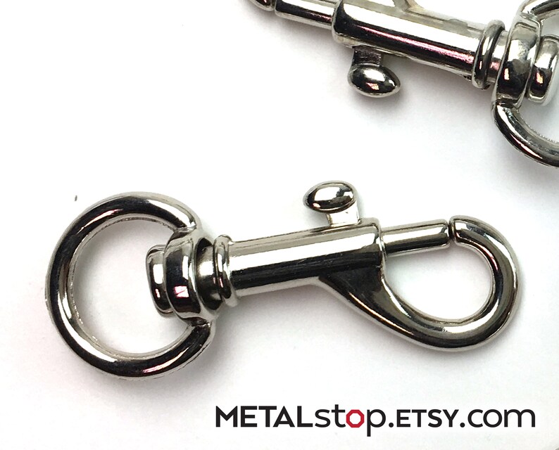 10 Small Swivel Silver Tone Lobster Clasp Key Ring Clip With Etsy