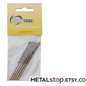 Diamond Coated Twist Drill bits set of 5