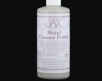 Jax Metal Cleaner Polish for brass, bronze, copper, pewter, nickel and steel - 16 oz. bottle