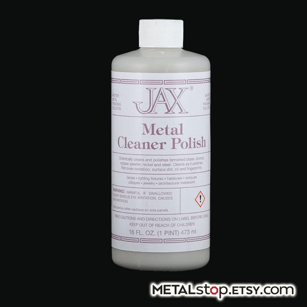 Jax Metal Cleaner Polish pour laiton, bronze, cuivre, étain, nickel et acier - 16 oz. bouteille