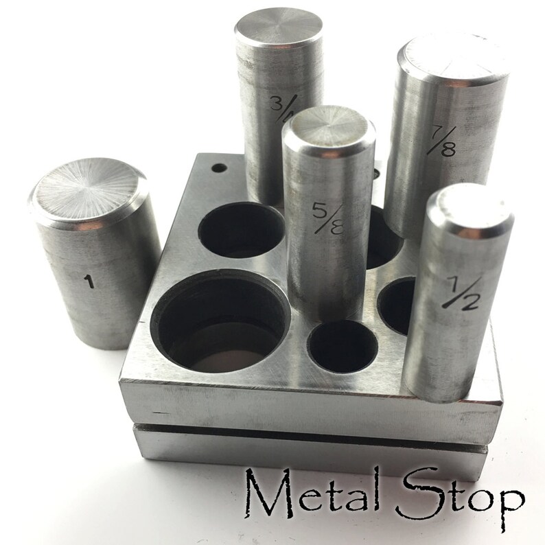 Disc Cutter Punch & Die Set FIVE Sizes 1 7/8 Etsy