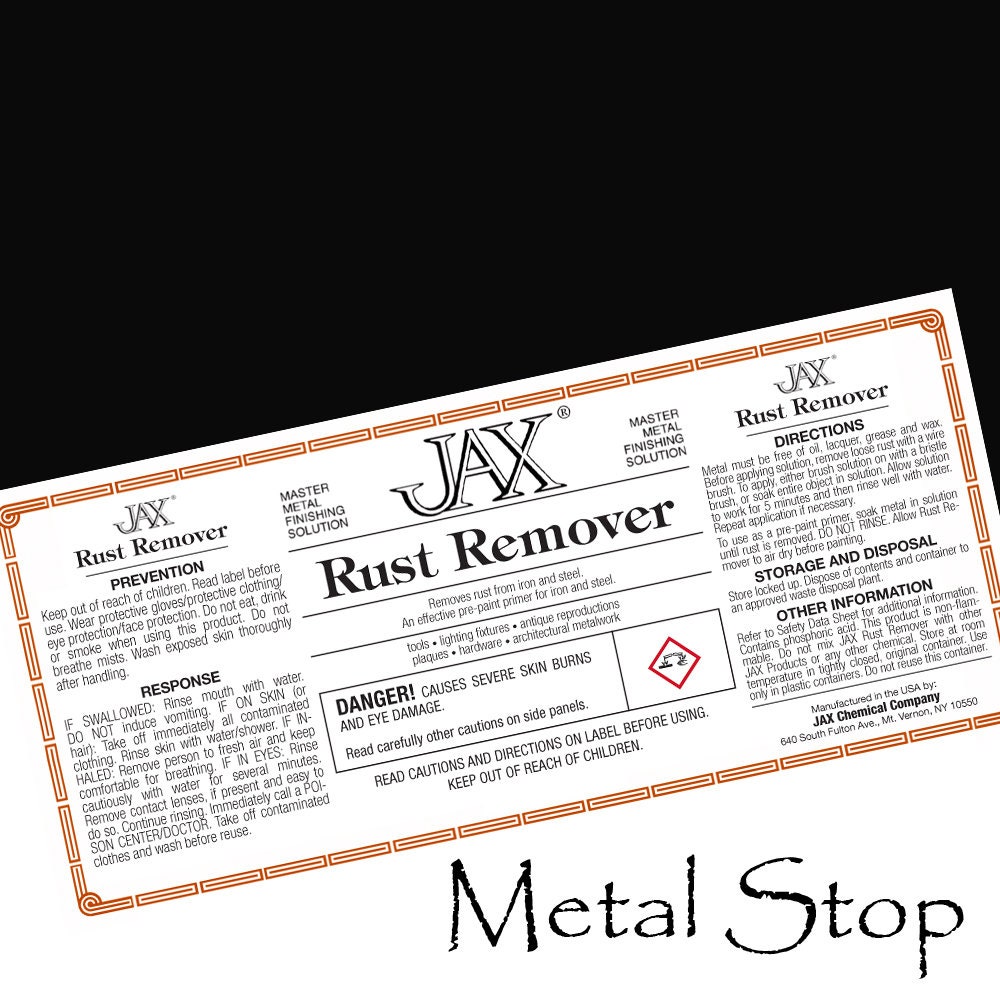 JAX Rust Remover - JAX Chemical Company
