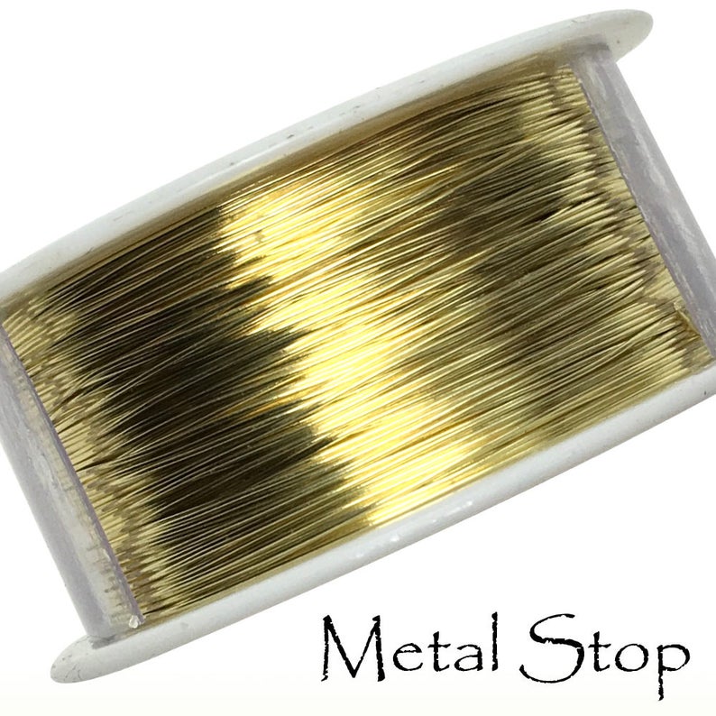 Brass Wire 28 Gauge Spool of Dead Soft Premium Jewelers Grade Etsy