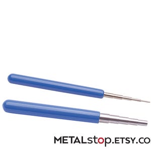 Juego de dos mandriles para envolver alambre, herramientas para joyería y tejido.