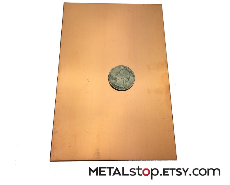 Copper Sheet Metal 14 gauge, 16 gauge, 18 gauge, 20 gauge, 22 gauge, 24 gauge or 26 gauge thickness image 2