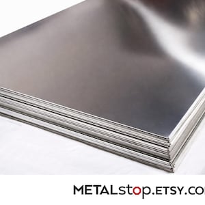 3 fogli di lamiera di acciaio inossidabile calibro 24, dimensioni 5,5" x 3,5", scontati - OFFERTA SPECIALE