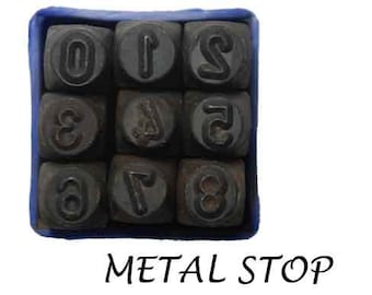 1/4" NUMBER STAMPS Set - Gran Adición a los sellos del alfabeto