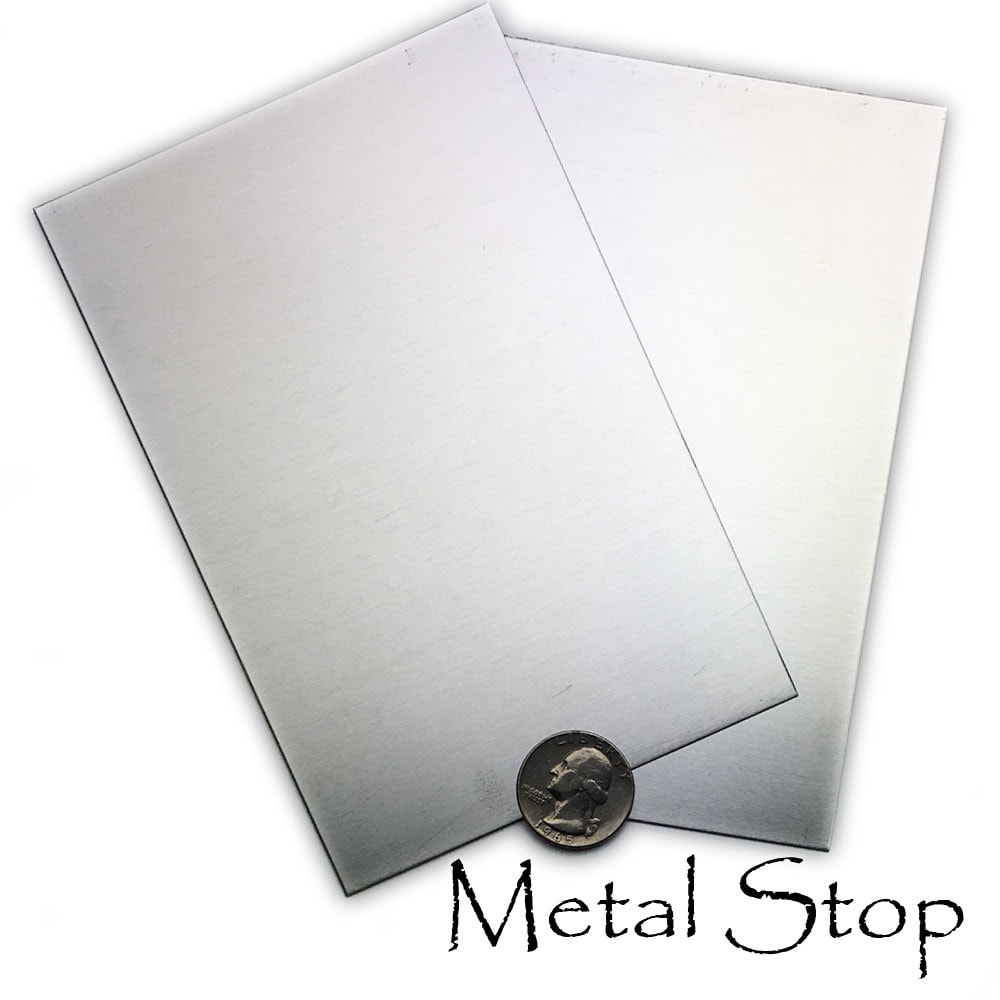 Sheet, sterling silver, half-hard with mirror finish, 18 gauge