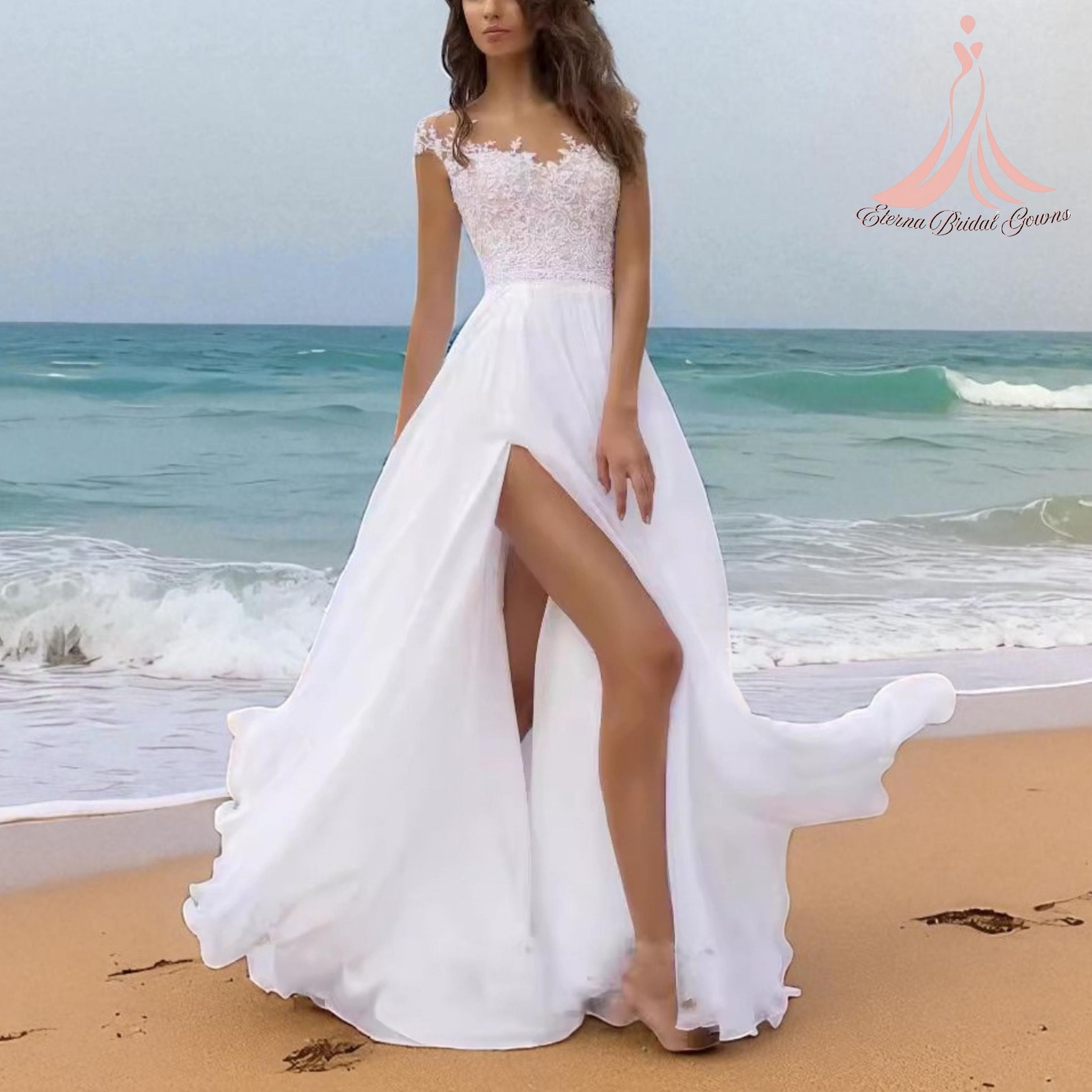 cut out summer dress Style:ME02548DN Midaxi Dresses Clearance: Dresses