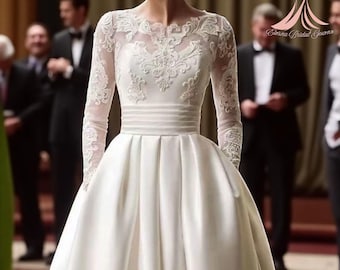 White Trailing Wedding Gown For Women Elegant Floor-Length Dress With Graceful Train And Flattering Silhouette For Special Occasions