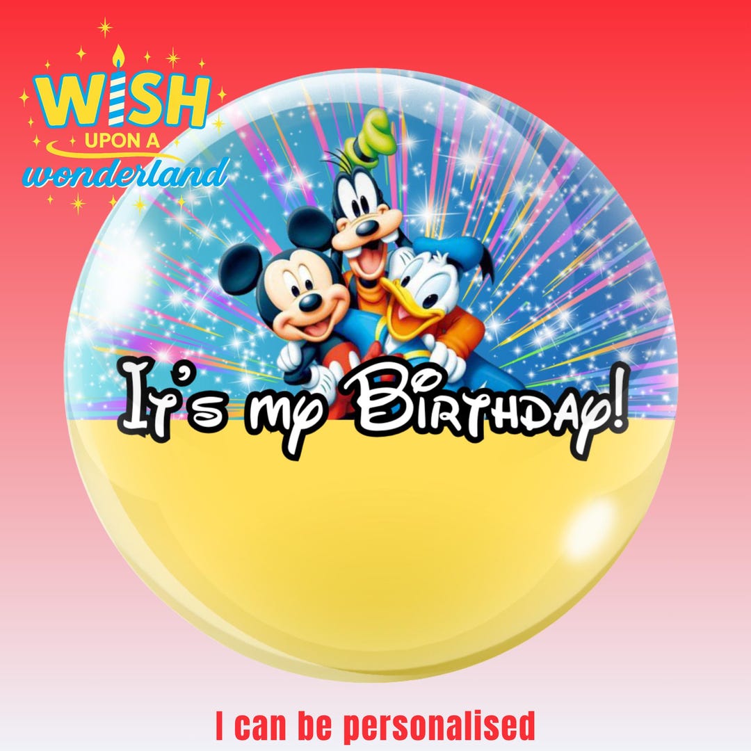 Mickey Mouse Donald Duck Goofy - It's My Birthday - Disney Inspired ...