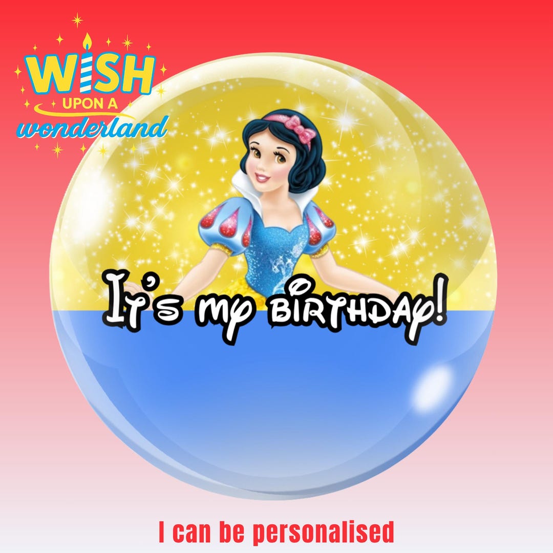 Snow White - It's My Birthday - Disney Inspired Personalised Custom ...
